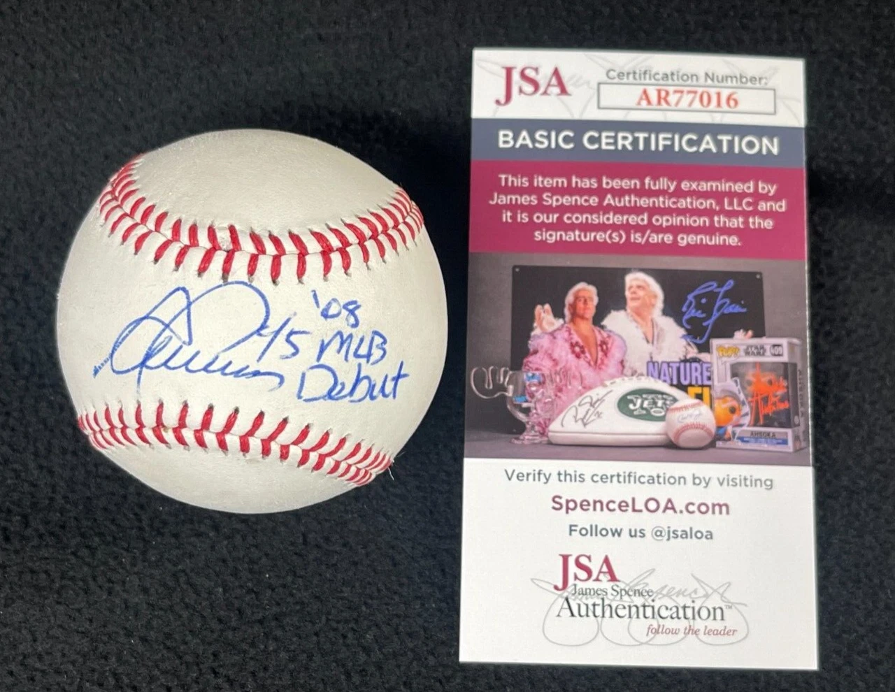 Ryan Perry Signed & Inscribed Detroit Tigers Donald Trump Baseball JSA COA