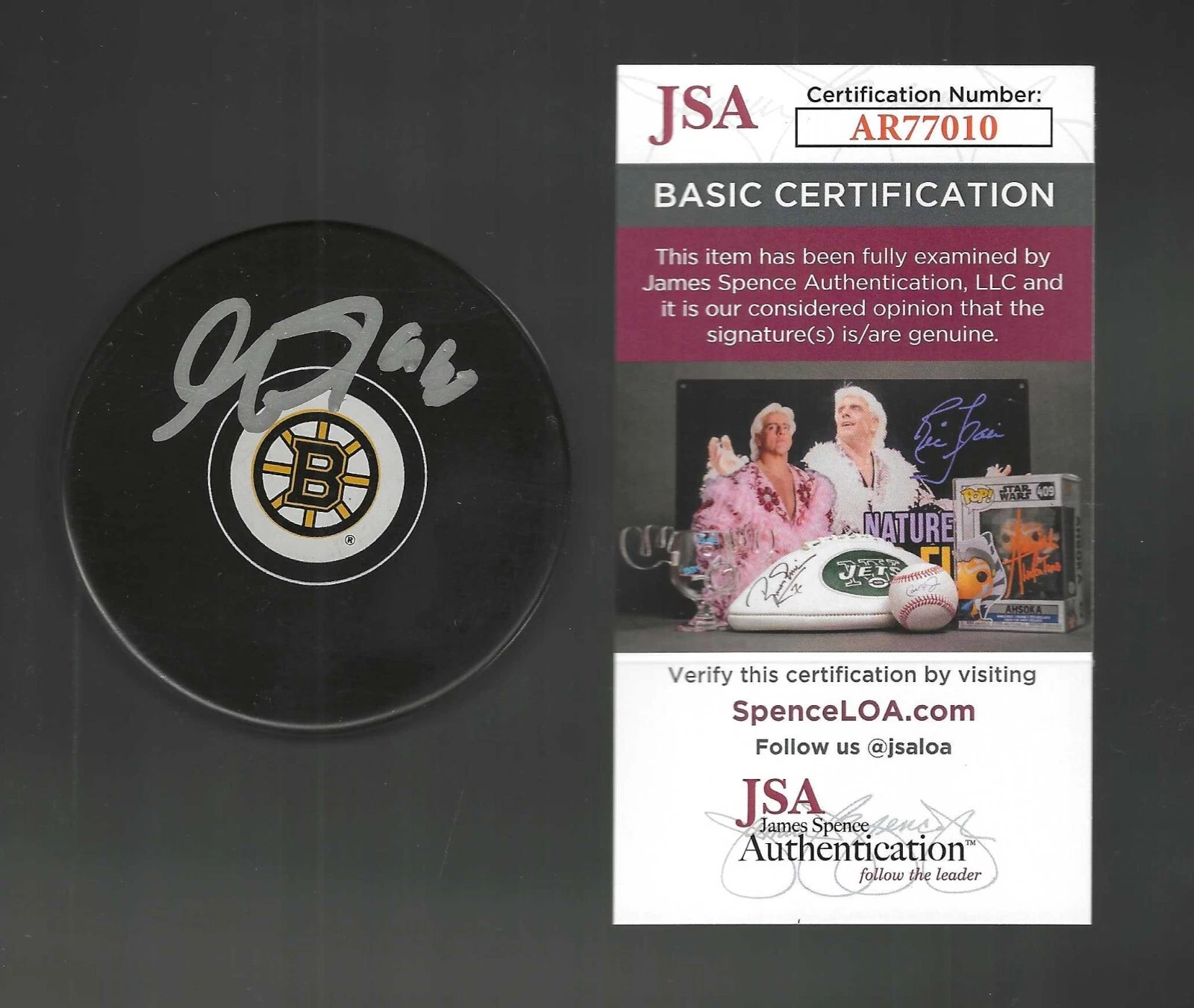 Matt Grzelcyk Signed Boston Bruins Puck JSA COA