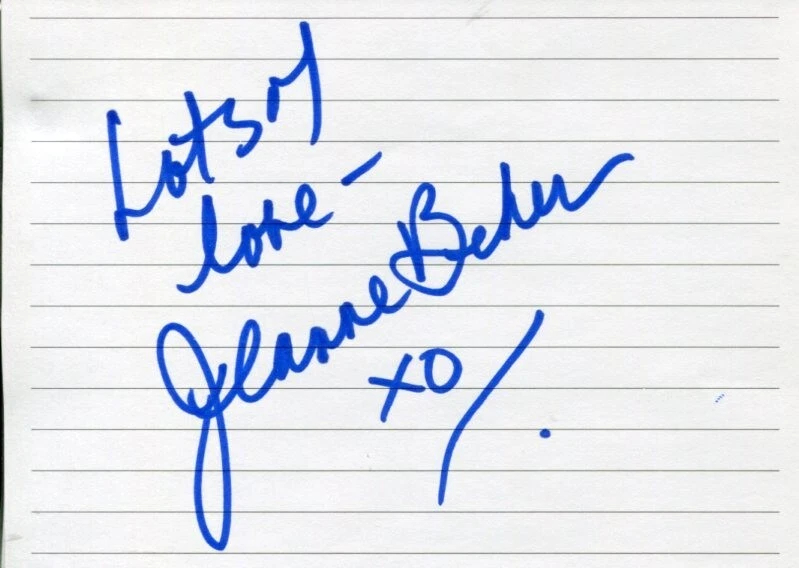 Jeanne Beker Canadian TV Fashion Television Journalist Signed Autograph