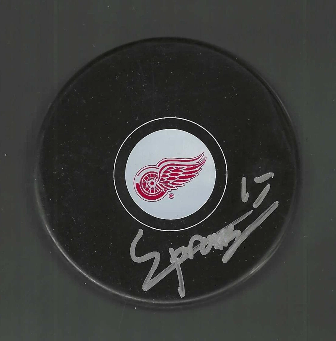 Daniel Sprong Signed Detroit Red Wings Puck