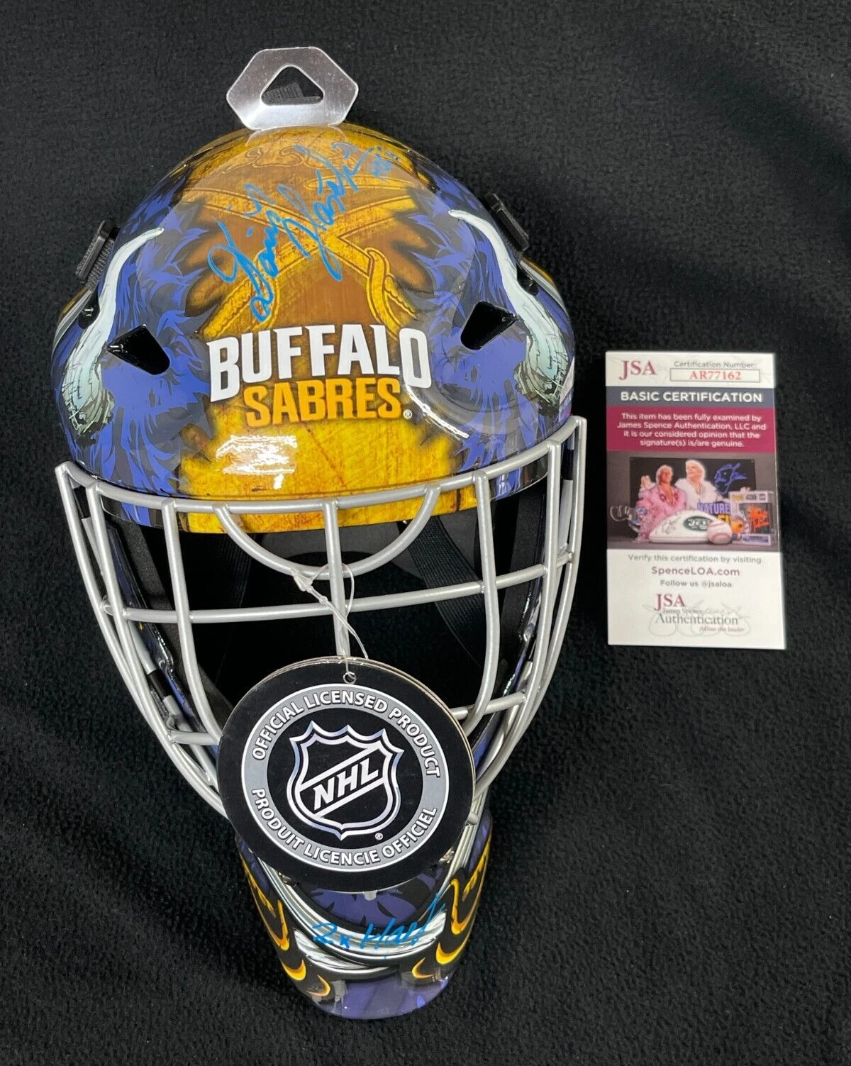 Dominik Hasek Signed & Quadruple-Inscribed Buffalo Sabres Goalie Mask JSA COA