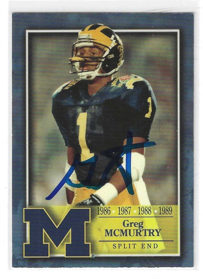 Greg McMurtry Signed 2004 Legacy Card #L78 Michigan Wolverines
