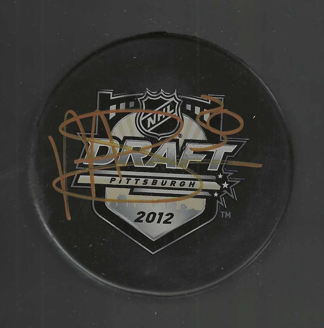 Malcolm Subban Signed 2012 Draft Puck Boston Bruins Vegas Golden Knights