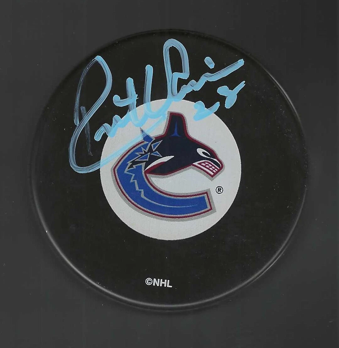 Rick Vaive Signed Vancouver Canucks Puck