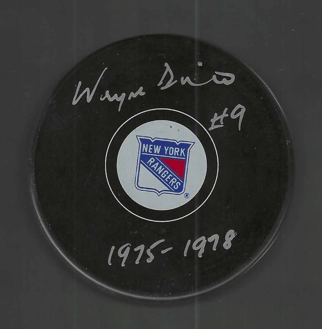 Wayne Dillon Signed & Inscribed New York Rangers Puck
