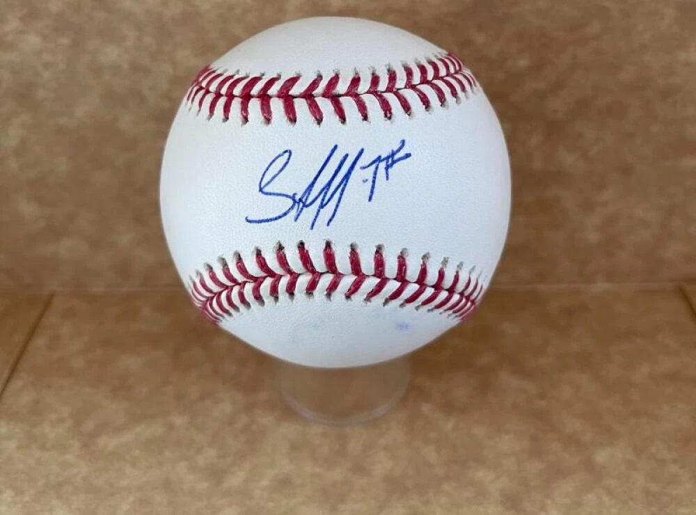 JESUS SANCHEZ MIAMI MARLINS SIGNED AUTO M.L. BASEBALL BECKETT AUTH