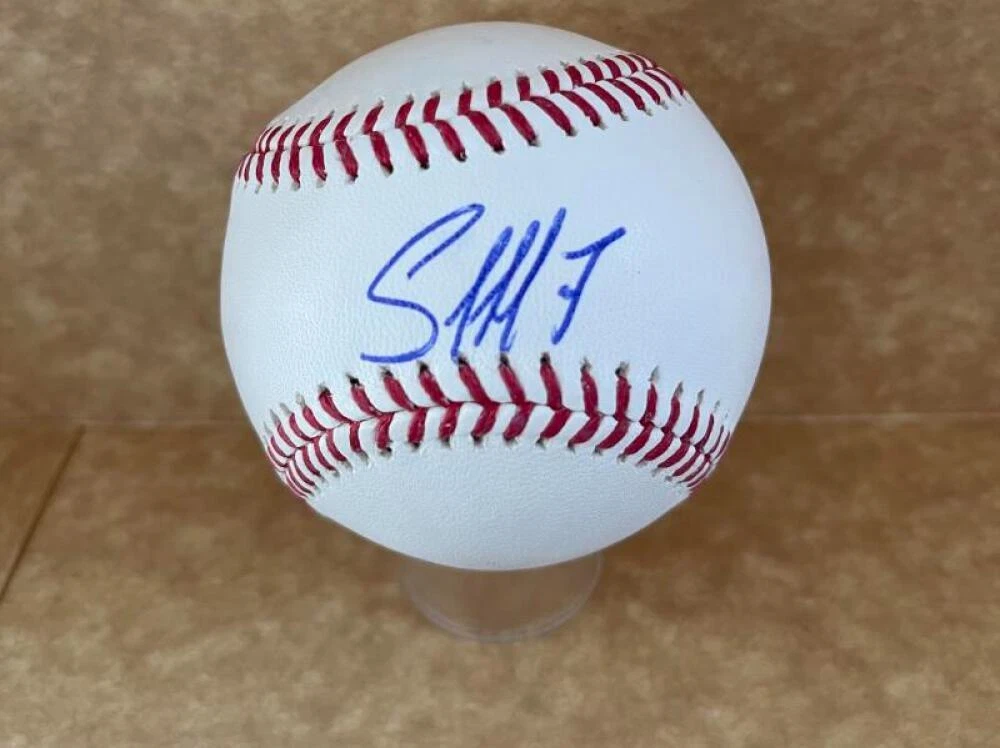 JESUS SANCHEZ MIAMI MARLINS SIGNED AUTO M.L. BASEBALL BECKETT AUTH