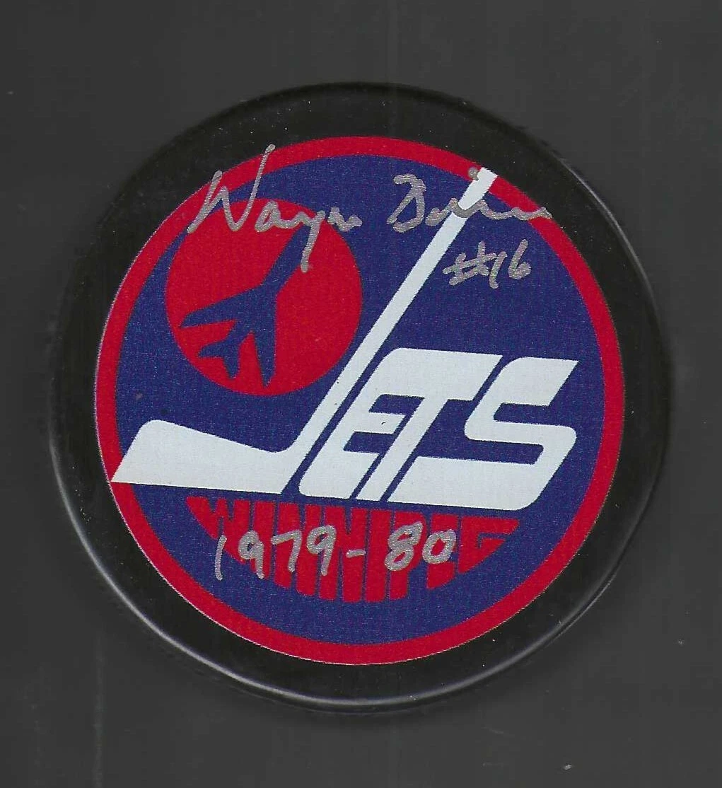 Wayne Dillon Signed & Inscribed Winnipeg Jets Puck