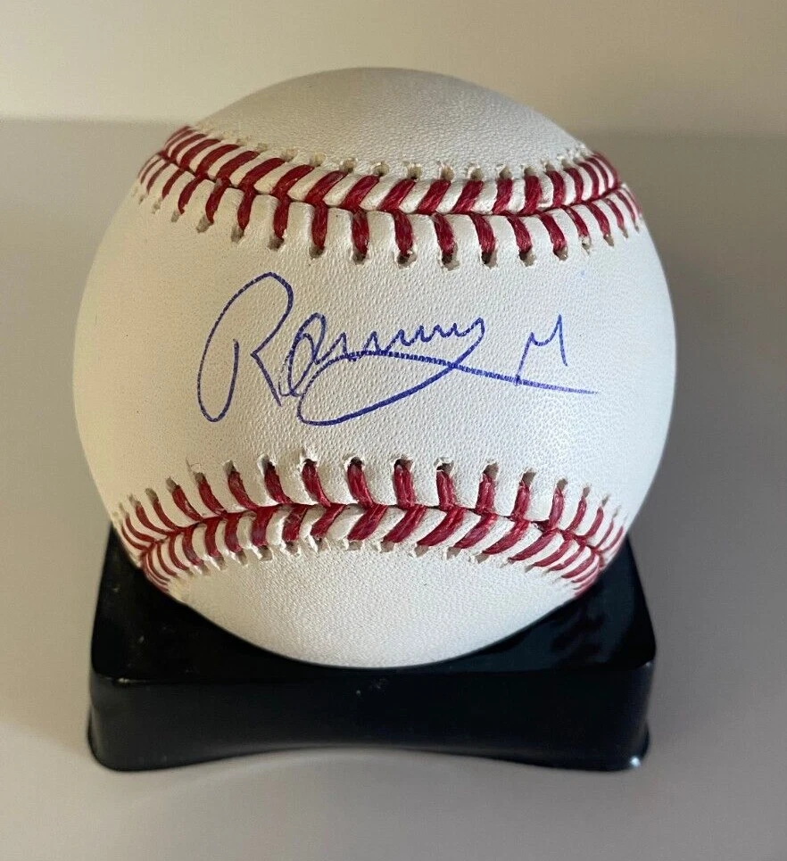 RONNY MAURICIO NEW YORK METS SIGNED AUTOGRAPHED M.L. BASEBALL BECKETT AUTH *