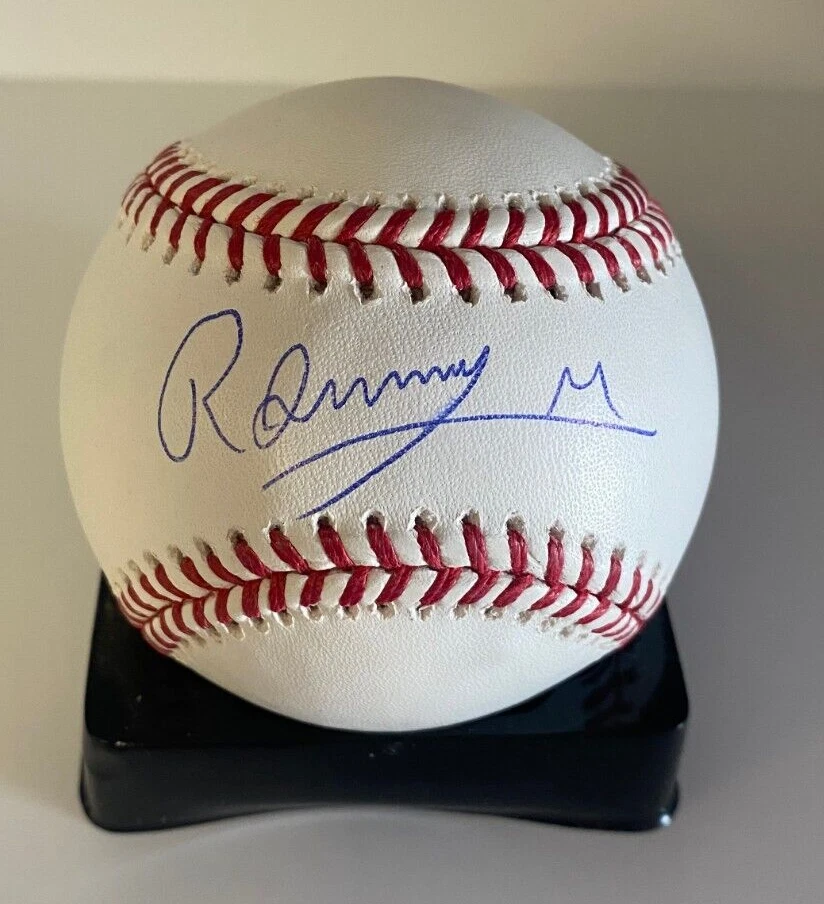 RONNY MAURICIO NEW YORK METS SIGNED AUTOGRAPHED M.L. BASEBALL BECKETT AUTH **