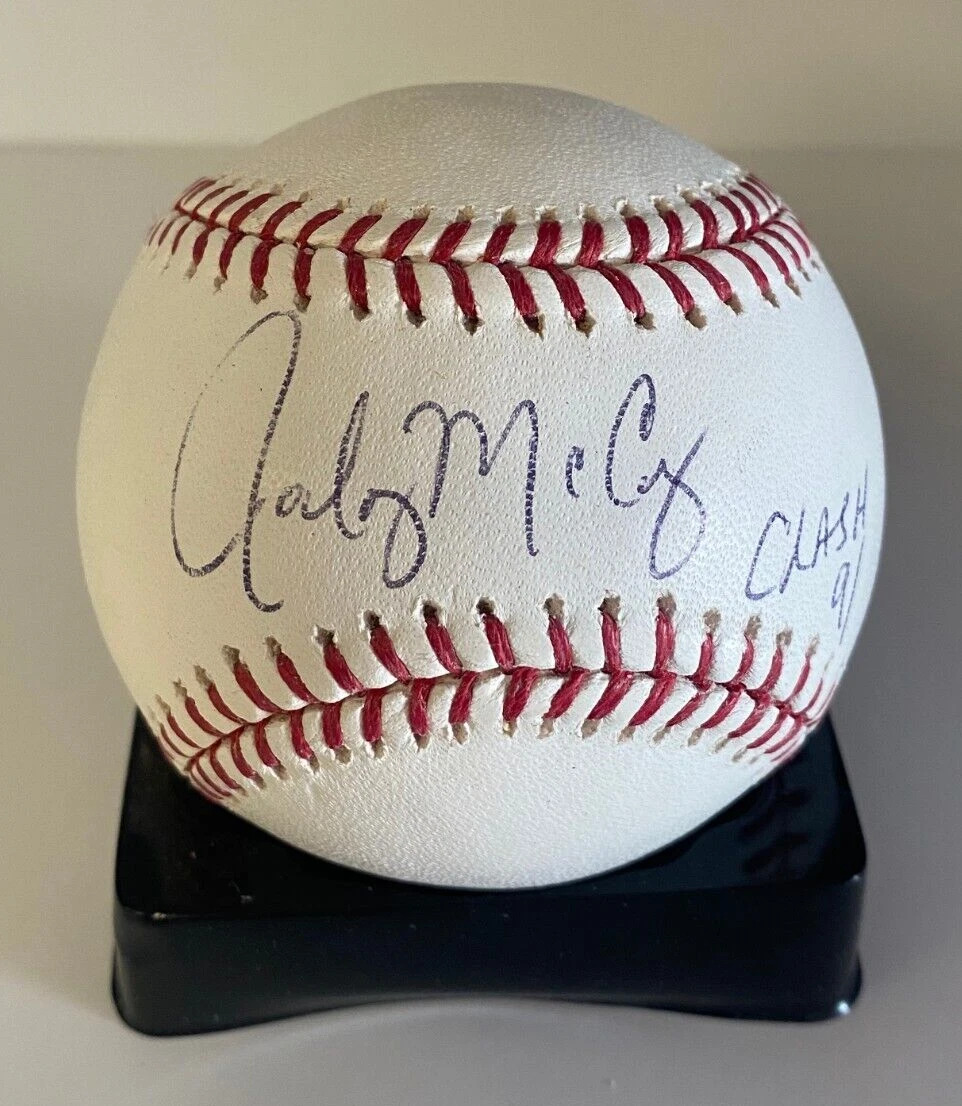 RODNEY MCCRAY CRASH 91 SIGNED AUTOGRAPHED M.L. BASEBALL BECKETT AUTH