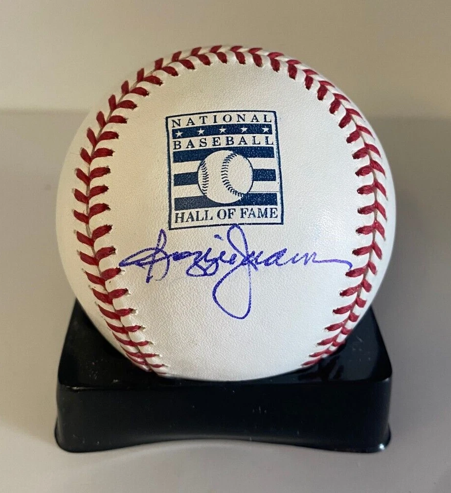 REGGIE JACKSON A'S/YANKEES SIGNED AUTOGRAPHED HALL OF FAME BASEBALL BECKETT !