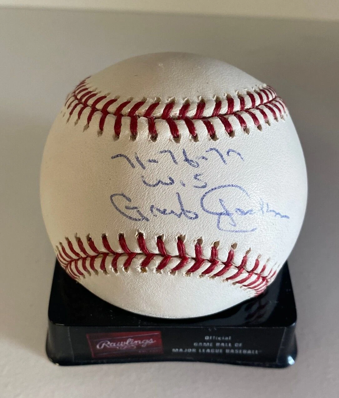 GRANT JACKSON 71-76-77 W.S. SIGNED AUTOGRAPHED M.L. BASEBALL BECKETT