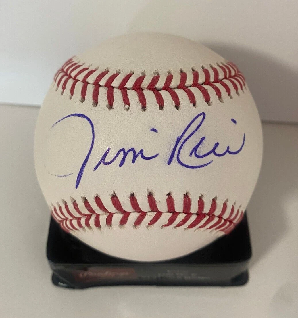 JIM RICE BOSTON RED SOX SIGNED AUTOGRAPHED M.L. BASEBALL BECKETT AUTHENTIC *
