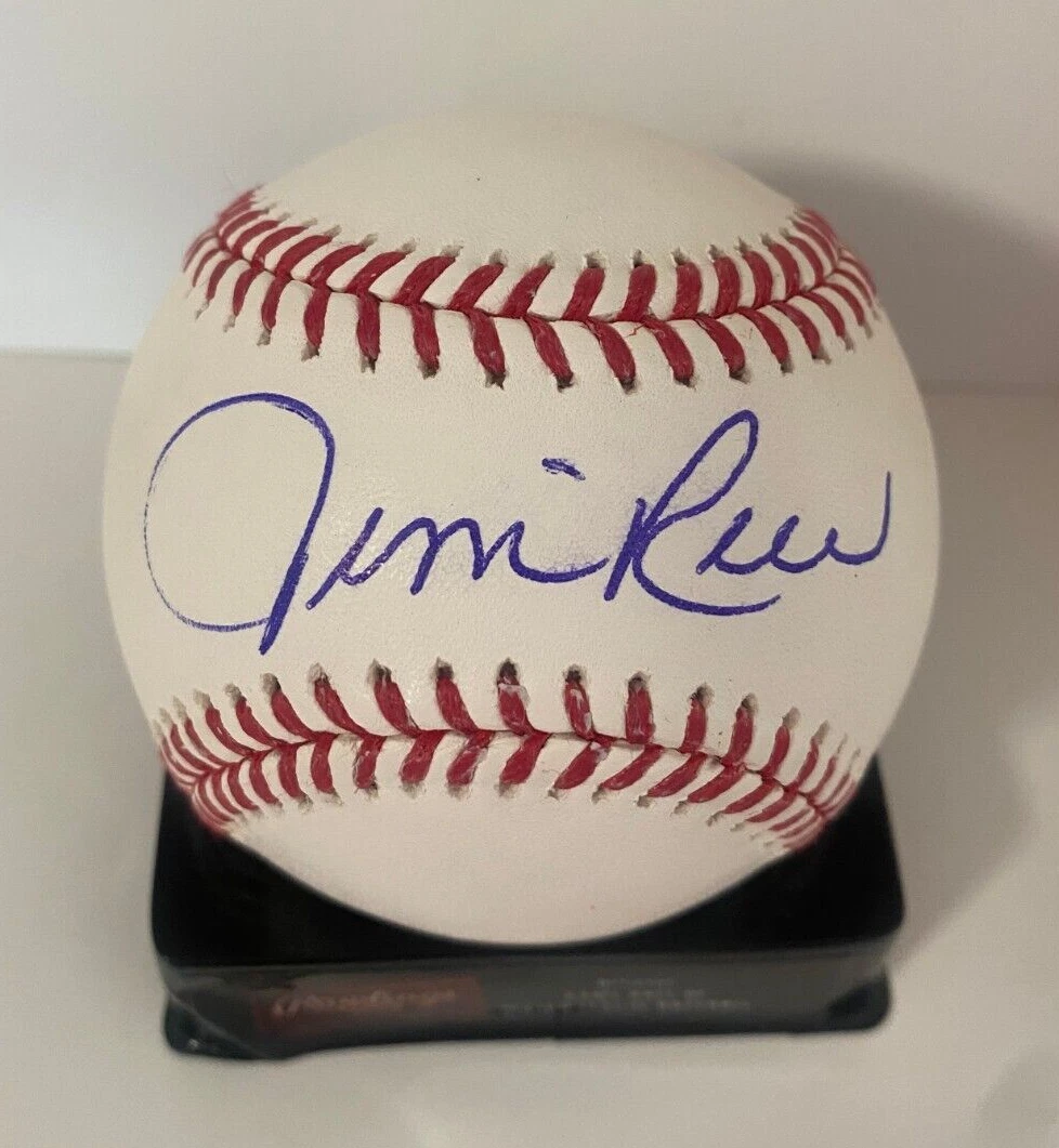 JIM RICE BOSTON RED SOX SIGNED AUTOGRAPHED M.L. BASEBALL BECKETT AUTHENTIC **