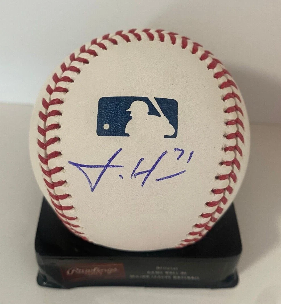 JOSH HADER HOUSTON ASTROS SIGNED AUTOGRAPHED M.L. BASEBALL BECKETT