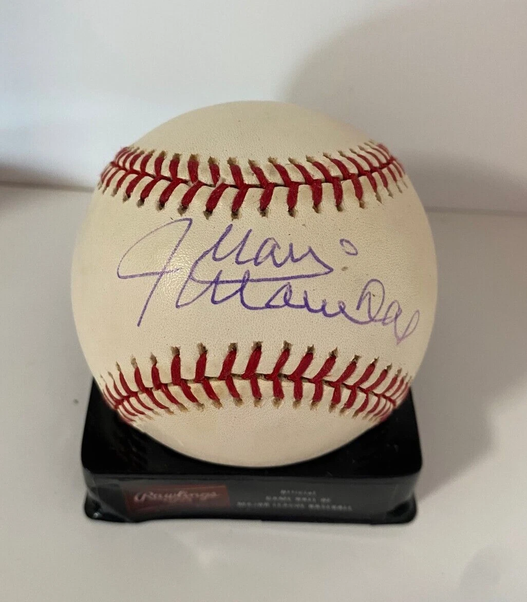 JUAN MARICHAL SAN FRANCISCO GIANTS SIGNED AUTOGRAPHED N.L. BASEBALL BECKETT BAS