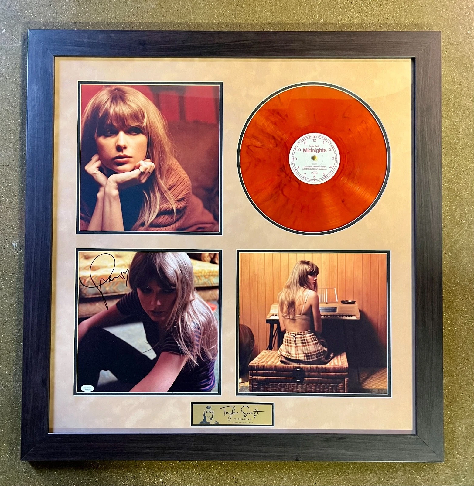Taylor Swift Signed Framed & Matted 12x12 Photo Print Album Showcase JSA COA