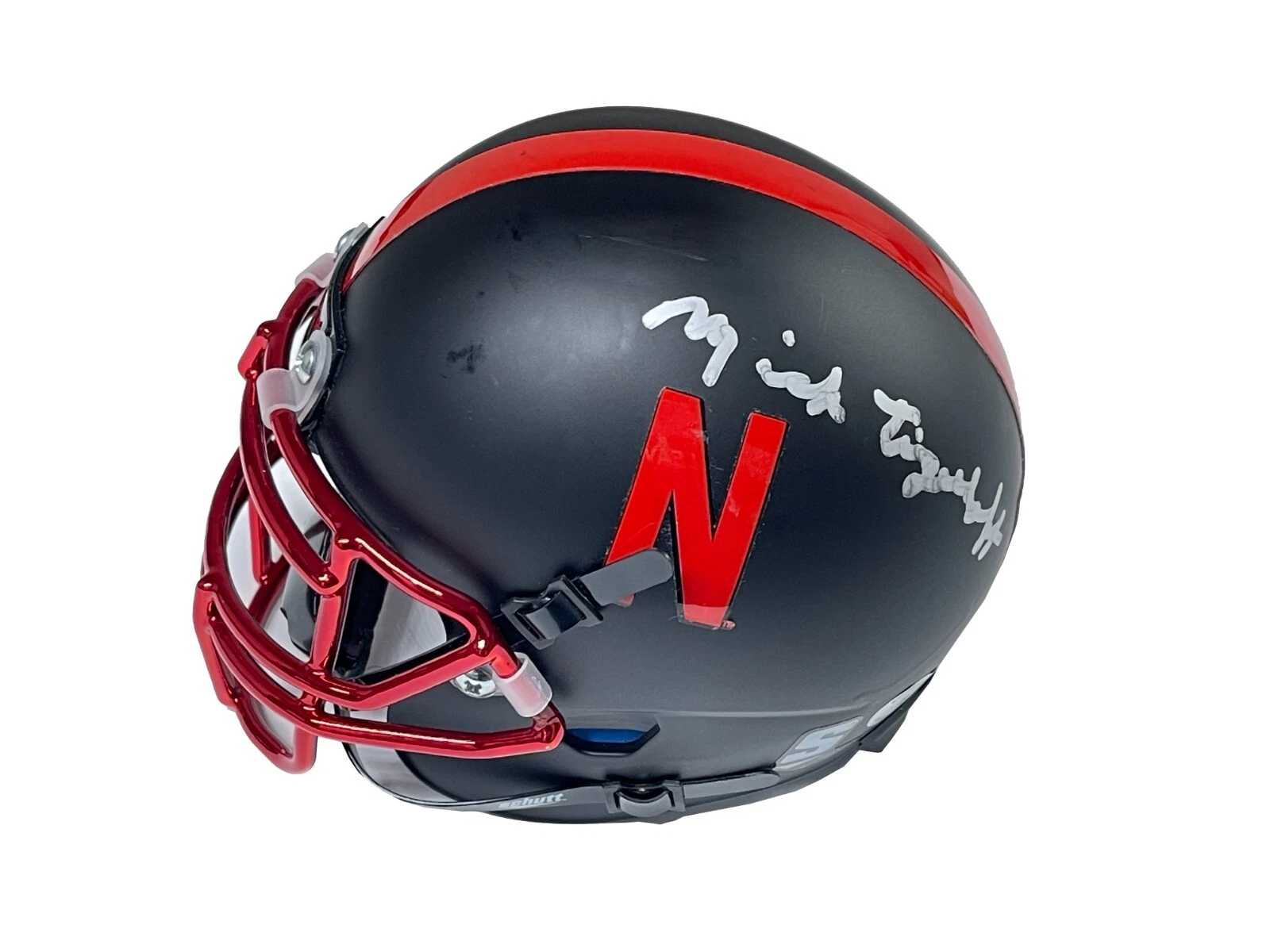 Mick Tinglehoff Signed Nebraska Cornhuskers Mini Helmet JSA COA