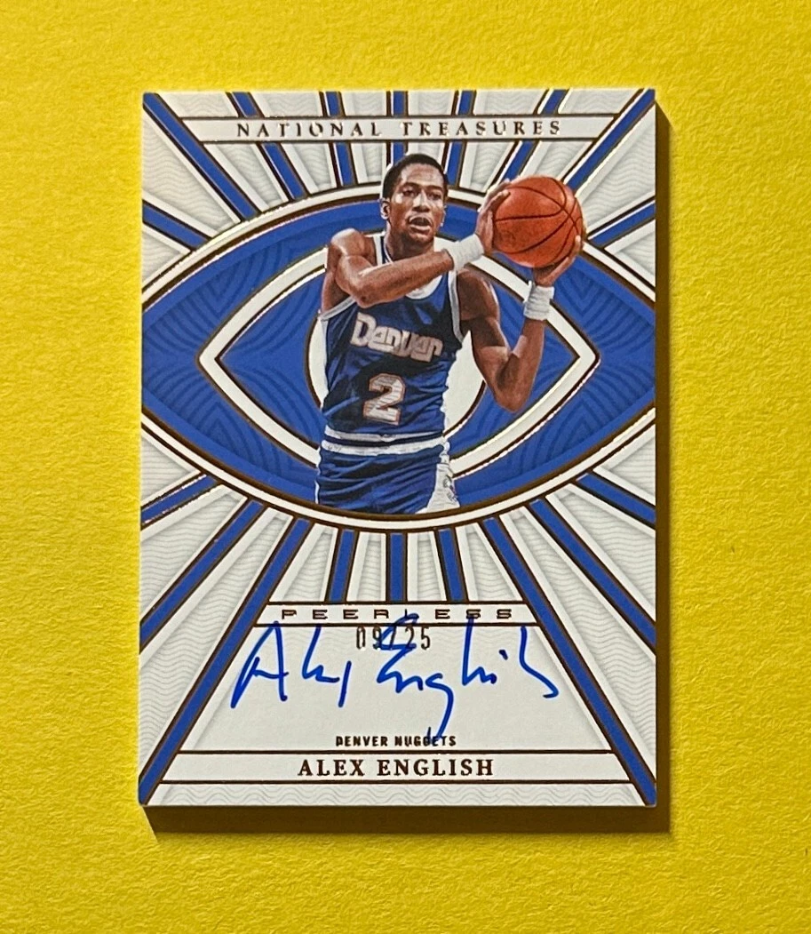2022-23 PANINI NATIONAL TREASURES ALEX ENGLISH AUTOGRAPH /25 #PLS-AXE NUGGETS