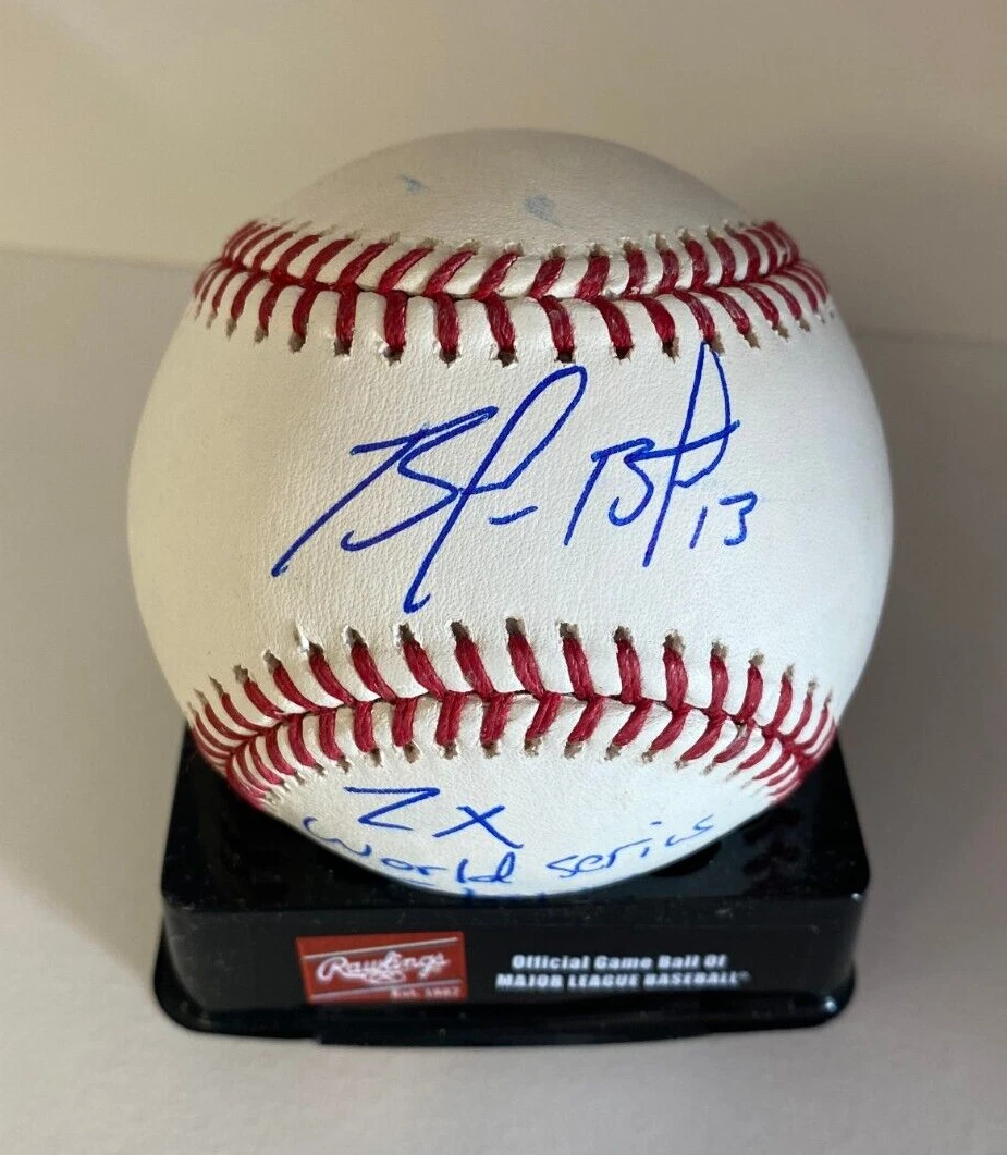 BRANDON BELT GIANTS 2X WS CHAMPS SIGNED AUTOGRAPHED M.L BASEBALL BECKETT AUTH