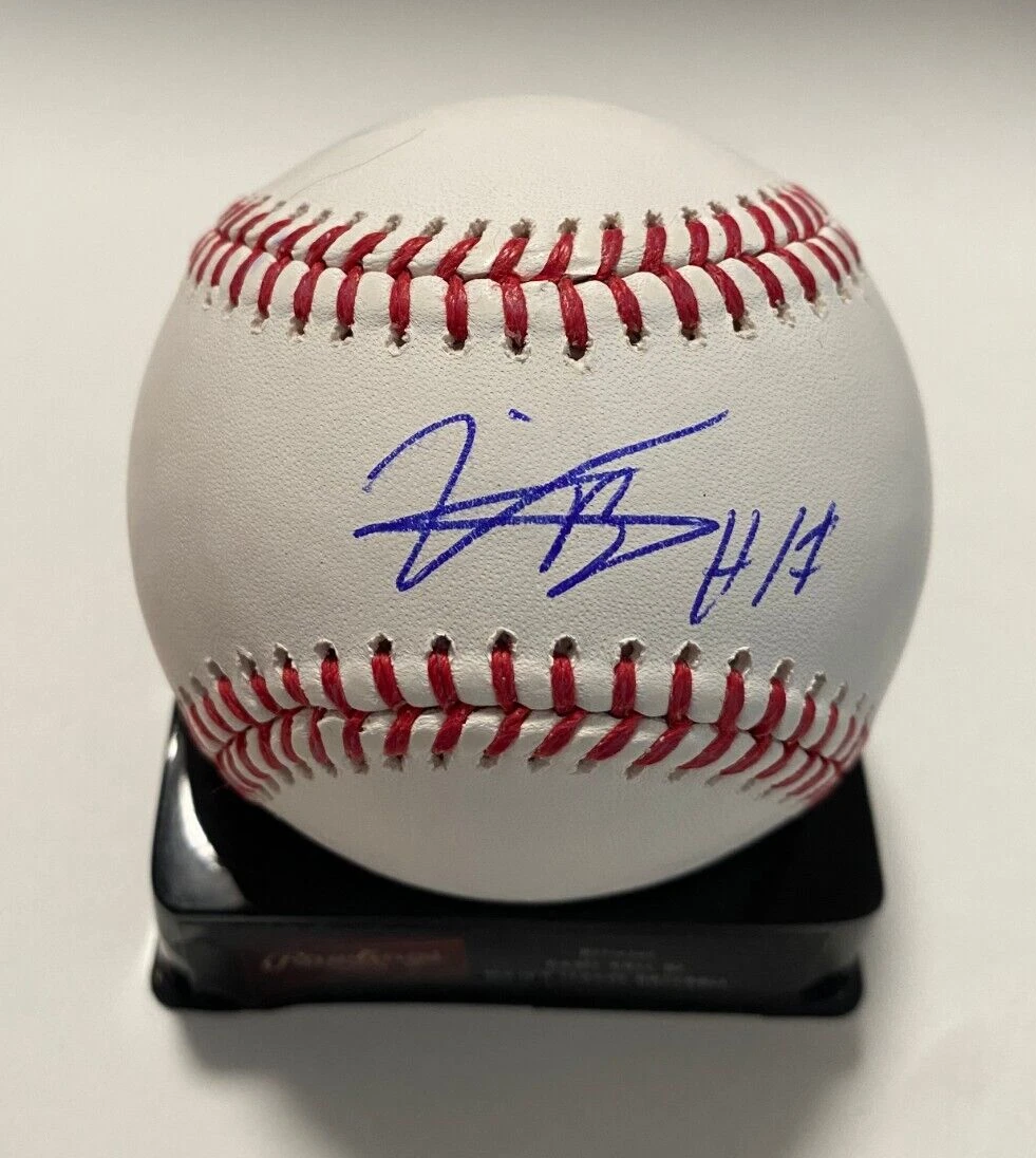 VIDAL BRUJAN MIAMI MARLINS SIGNED AUTOGRAPHED M.L. BASEBALL BECKETT **