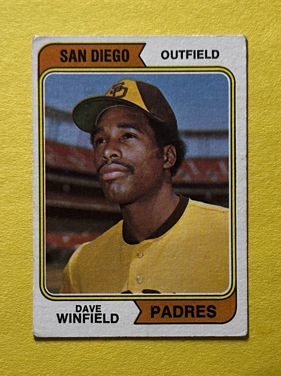 1974 TOPPS DAVE WINFIELD #456 PADRES HOF