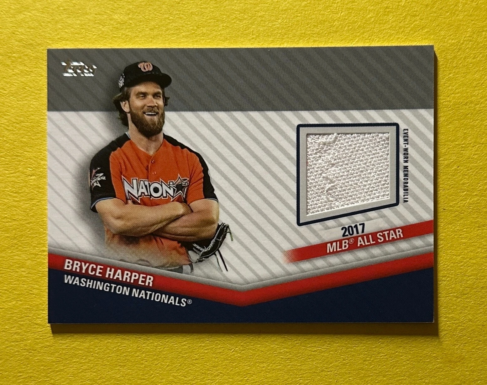 2020 TOPPS UPDATE BRYCE HARPER ALL STAR RELIC #ASSC-BH NATIONALS