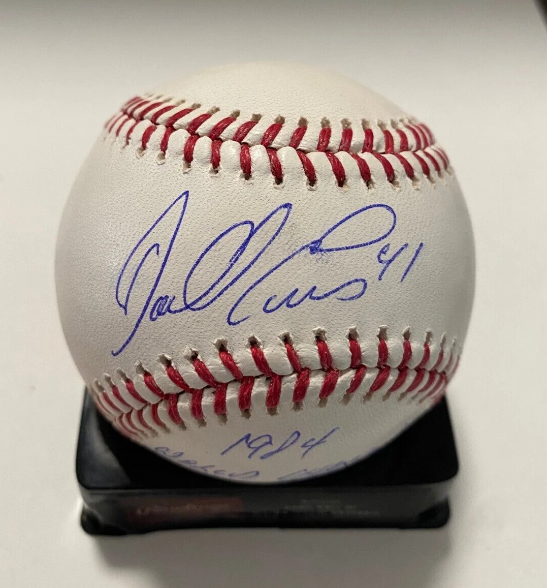 DARRELL EVANS 1984 WORLD CHAMPS TIGERS SIGNED AUTOGRAPHED M.L. BASEBALL JSA