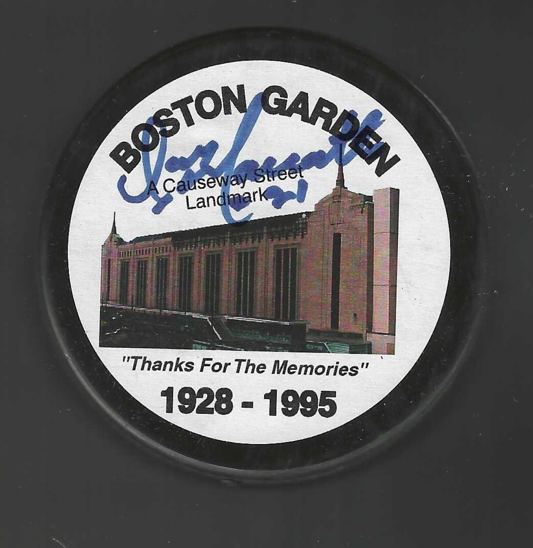 Don Marcotte Signed Boston Bruins Boston Garden Puck Beckett COA