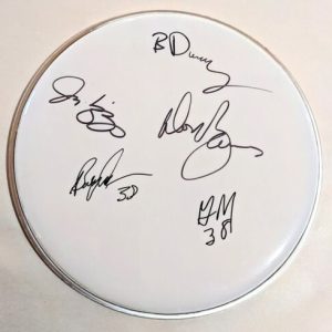 38 Special REAL hand SIGNED 12" Drumhead COA Autographed by 5