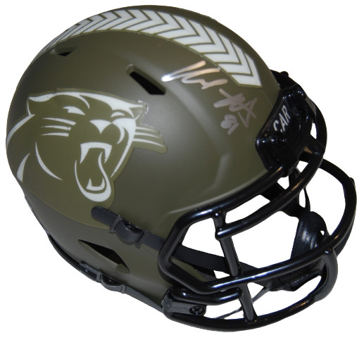 HAYDEN HURST signed (CAROLINA PANTHERS) Salute mini helmet PSA/DNA AN61436