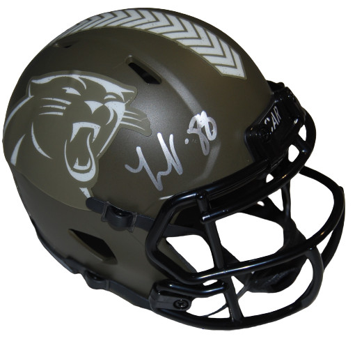 TERRACE MARSHALL signed (CAROLINA PANTHERS) Salute mini helmet PSA/DNA AN61442