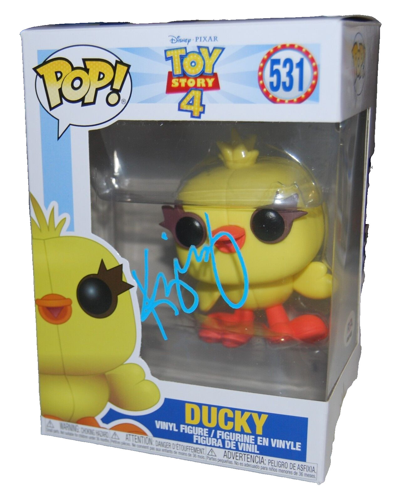 KEEGAN-MICHAEL KEY signed (TOY STORY 4) DUCKY #531 Funko Pop PSA/DNA AN61455