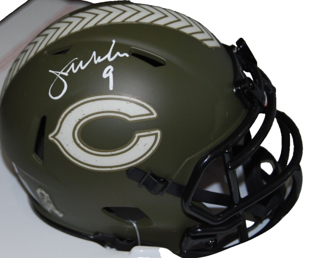 JIM MCMAHON signed (CHICAGO BEARS) Salute mini football helmet PSA/DNA AN42515