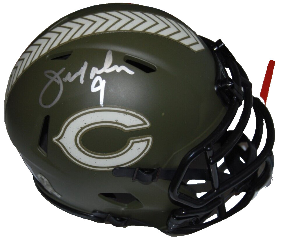 JIM MCMAHON signed (CHICAGO BEARS) Salute mini football helmet PSA/DNA AN42518