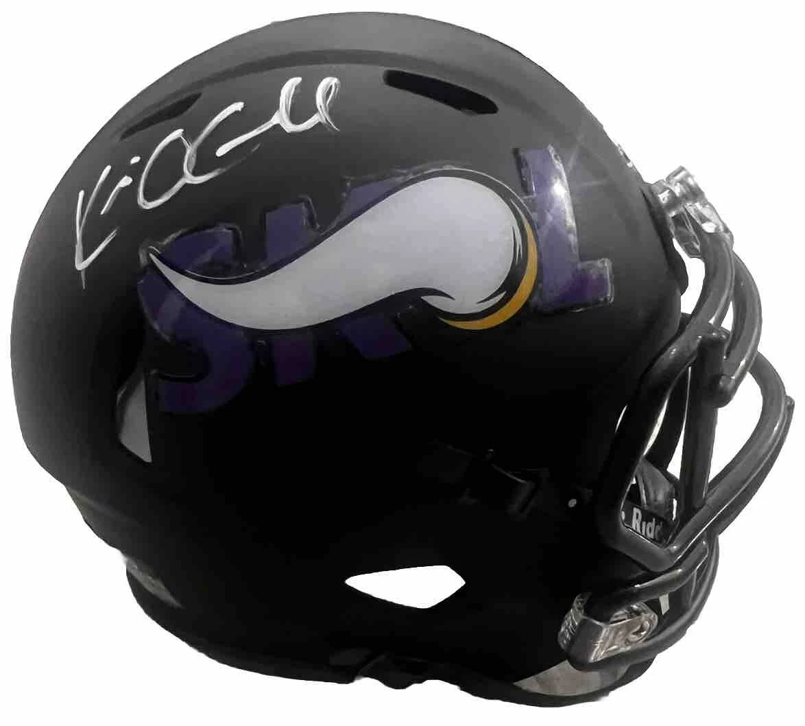 Kevin O’Connell signed (Minnesota Vikings) Custom Mini Helmet Beckett AD47279