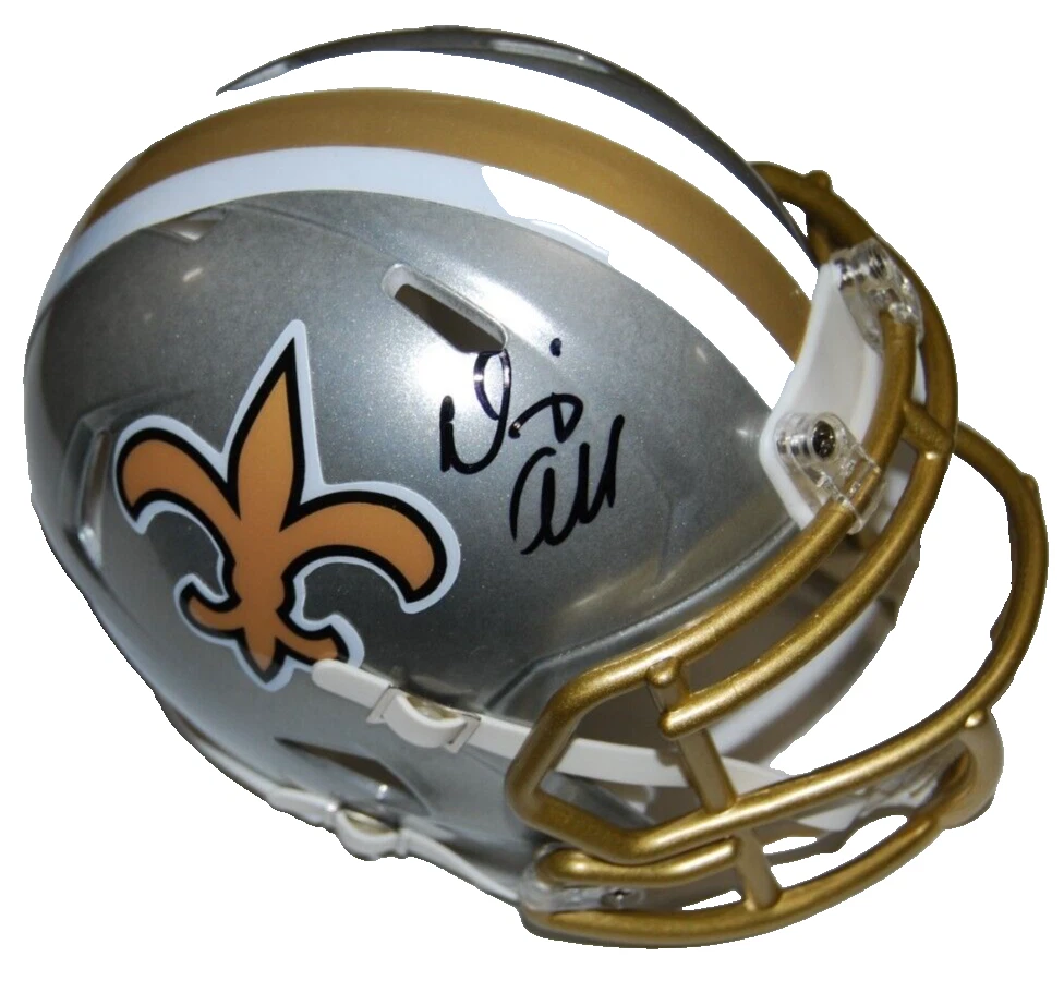 DENNIS ALLEN signed (NEW ORLEANS SAINTS) FLASH mini football helmet BECKETT