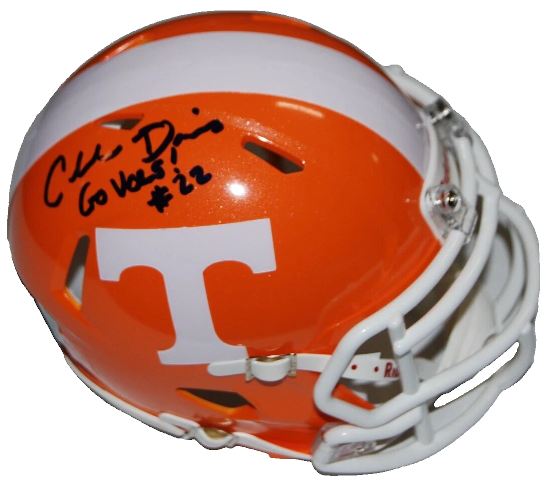 CHARLES DAVIS signed (TENNESSEE VOLUNTEERS) mini football helmet BECKETT AD47315