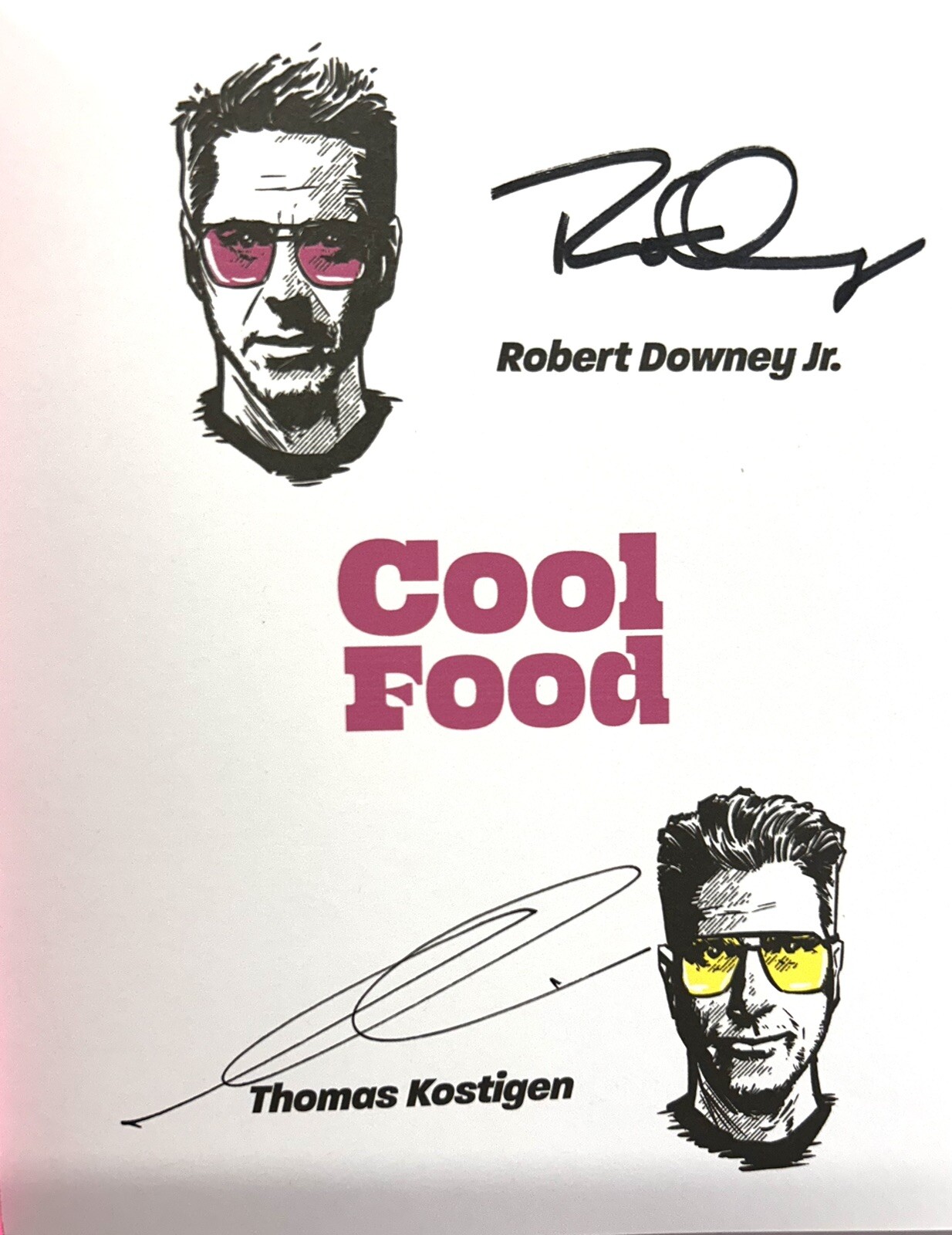 ROBERT DOWNEY JR KOSTIGEN Signed Autograph 1st Ed Book 