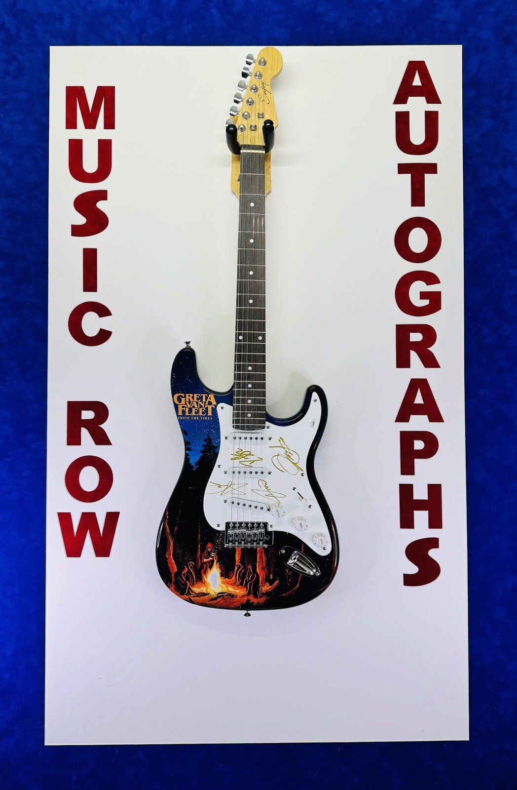 GRETA VAN FLEET JAKE SAM JOSH KISZKA D. WAGNER Signed Custom Electric Guitar JSA