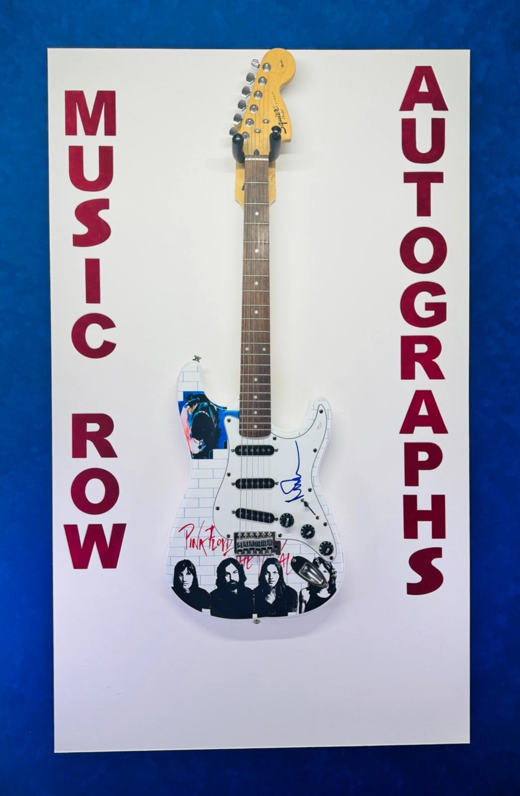 NICK MASON Signed Autograph Fender Electric Guitar JSA LOA PINK FLOYD w/graphics