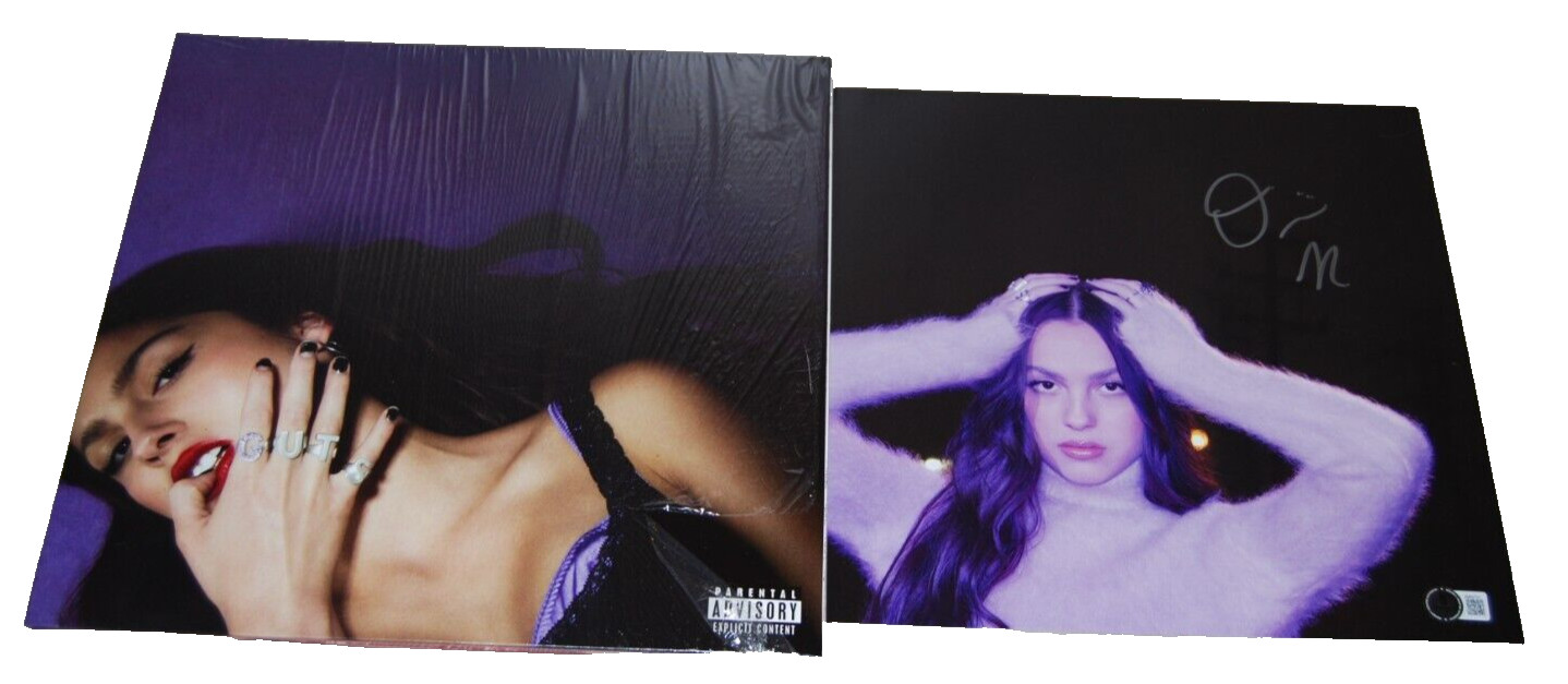 OLIVIO RODRIGO signed (GUTS) Record Insert LP Also Included BECKETT BAS BM02733