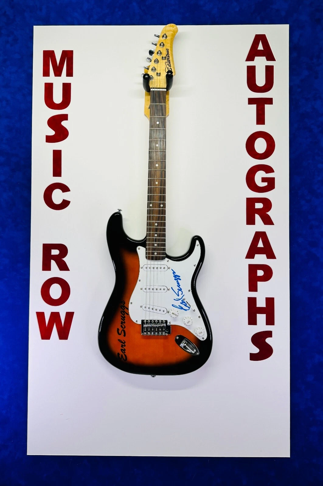 EARL SCRUGGS Signed Electric Guitar Autograph LOA Country Music
