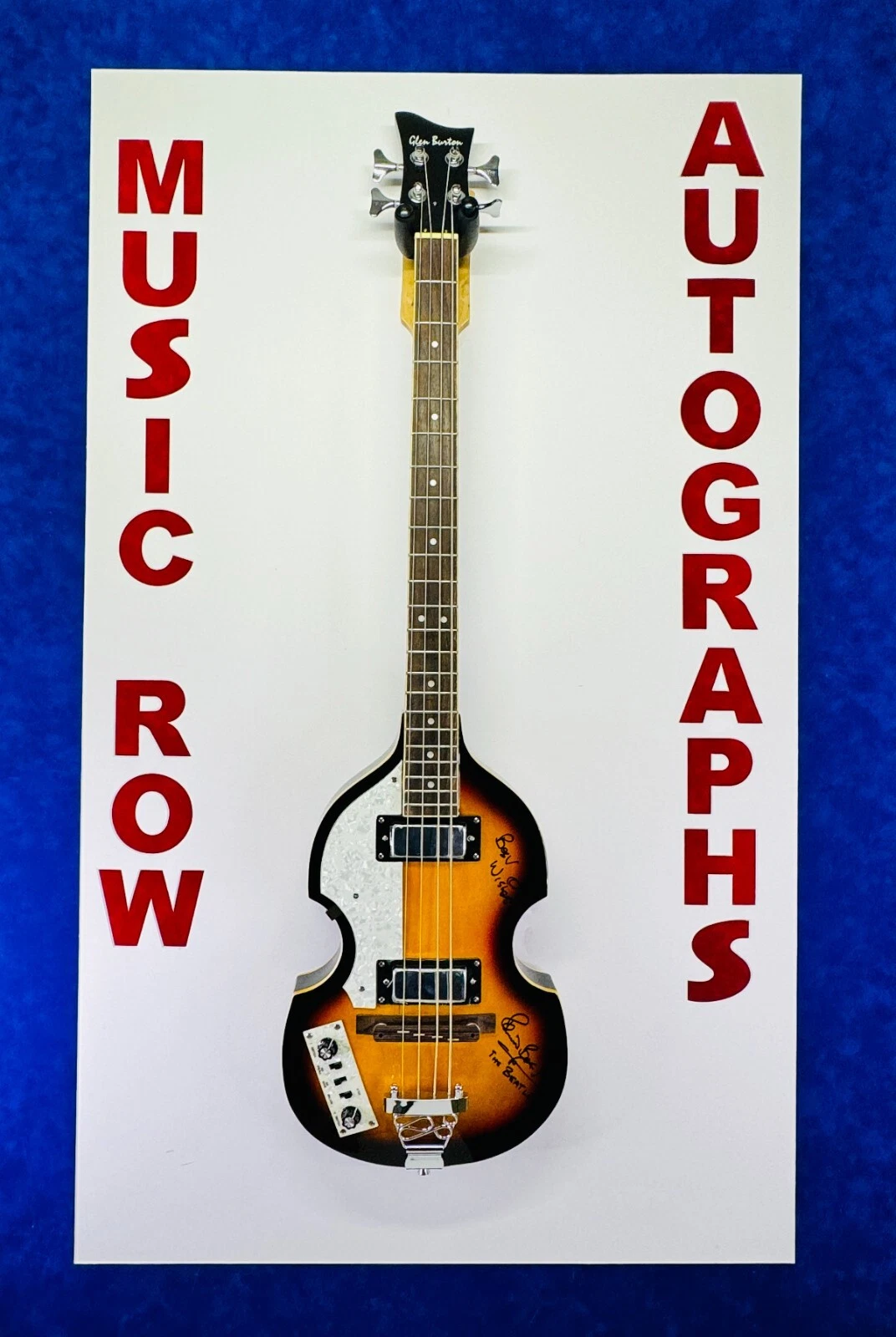 PETE BEST Signed Autograph THE BEATLES Electric Bass Guitar LOA