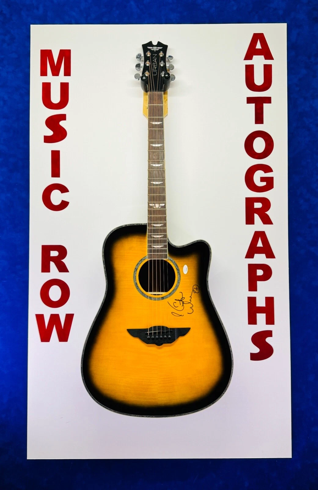 KEITH URBAN Signed Autograph Urban Model Acoustic Guitar JSA COA