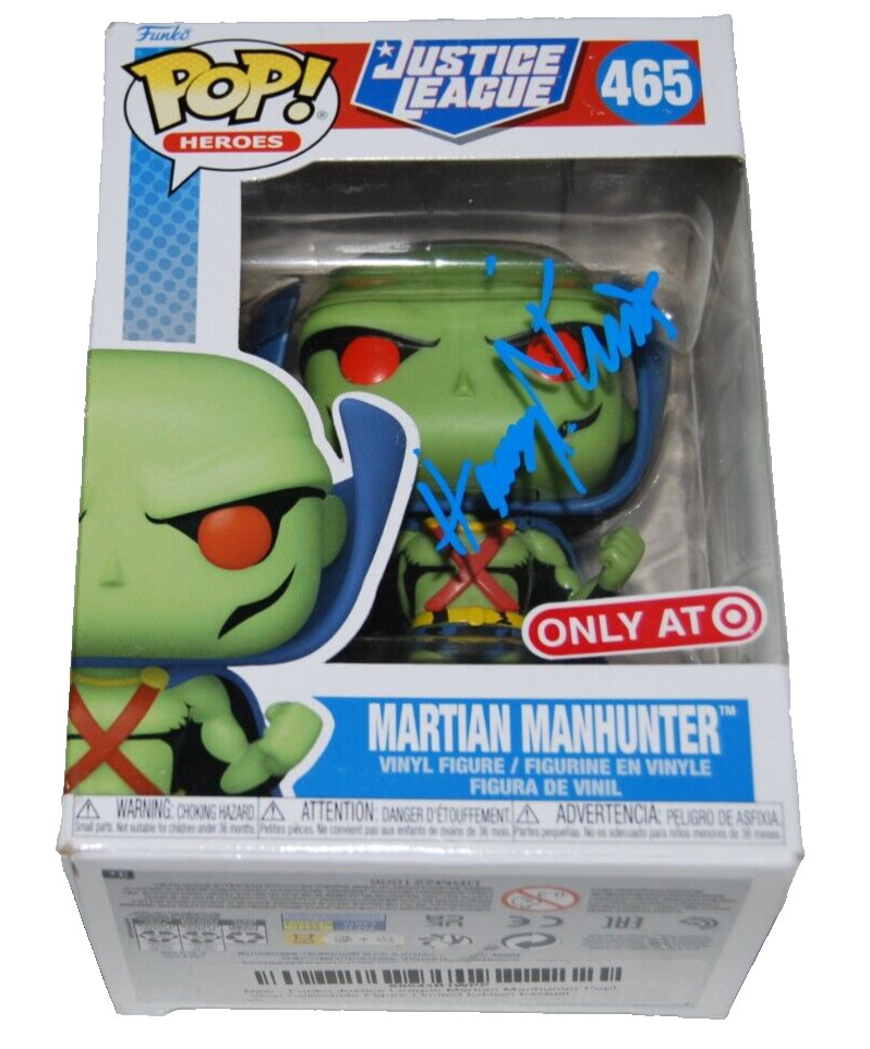 HARRY LENNIX signed (MARTIAN MANHUNTER) #465 Justice Funko Pop BECKETT BM39119