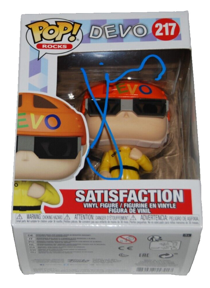 GERALD CASALE signed (DEVO POP Rocks SATISFACTION #217 Funko Pop BECKETT BM98981