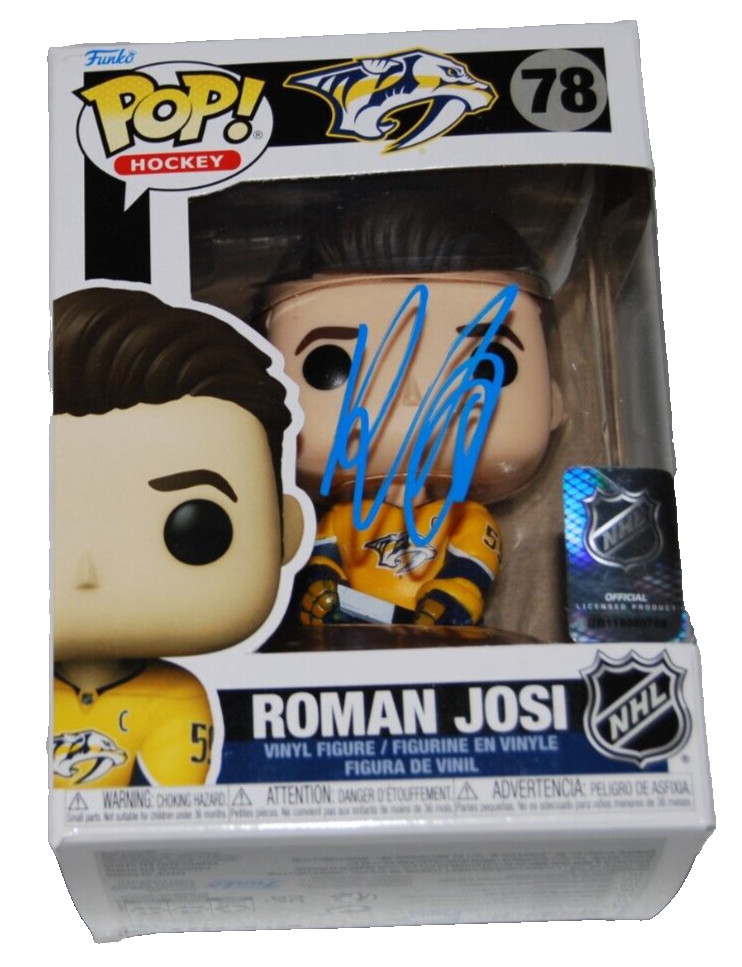 ROMAN JOSI signed (NASHVILLE PREDATORS) Hocky #09 Funko Pop BECKETT BM41955