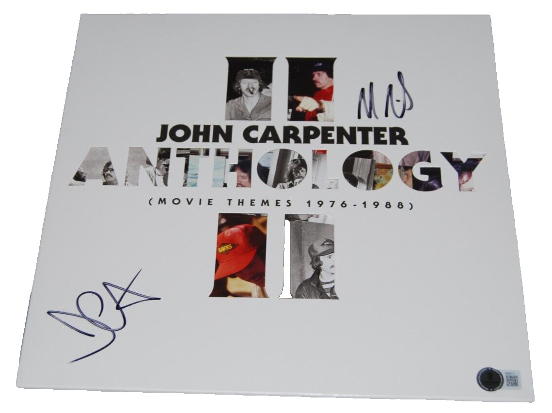 JOHN CARPENTER and DANIEL DAVIES signed (ANTHOLOGY) Movie Themes BECKETT BAS